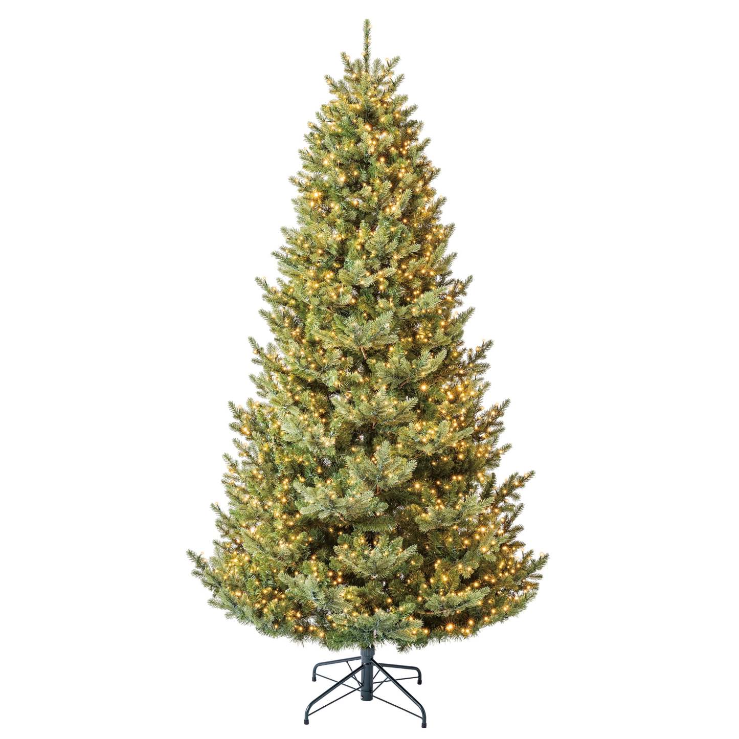 7.5' Pre-Lit Grand Spruce Green Artificial Christmas Tree with 2250 LumaDazzle Color-Changing Twinkle LED Lights, by My Texas House