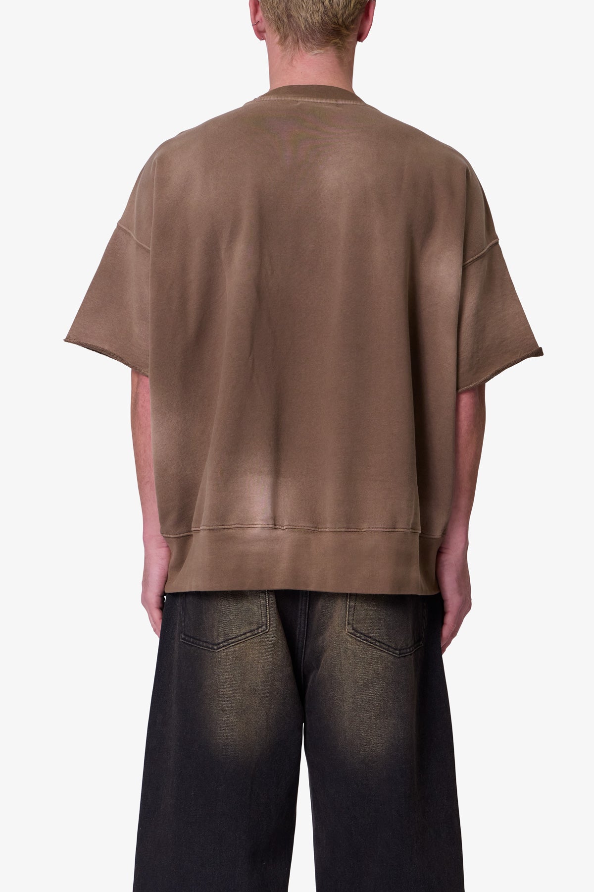 Oversized Crewneck Tee - Tan
