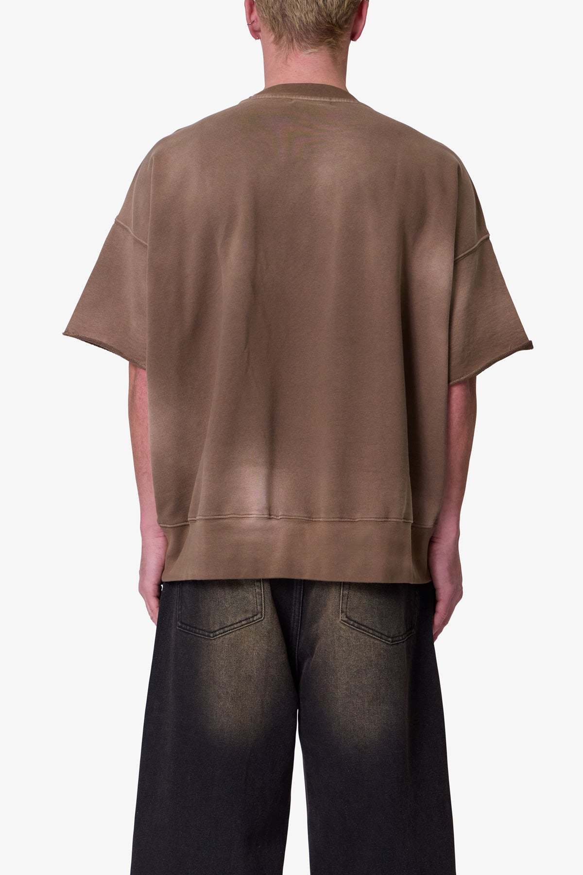 Oversized Crewneck Tee - Tan