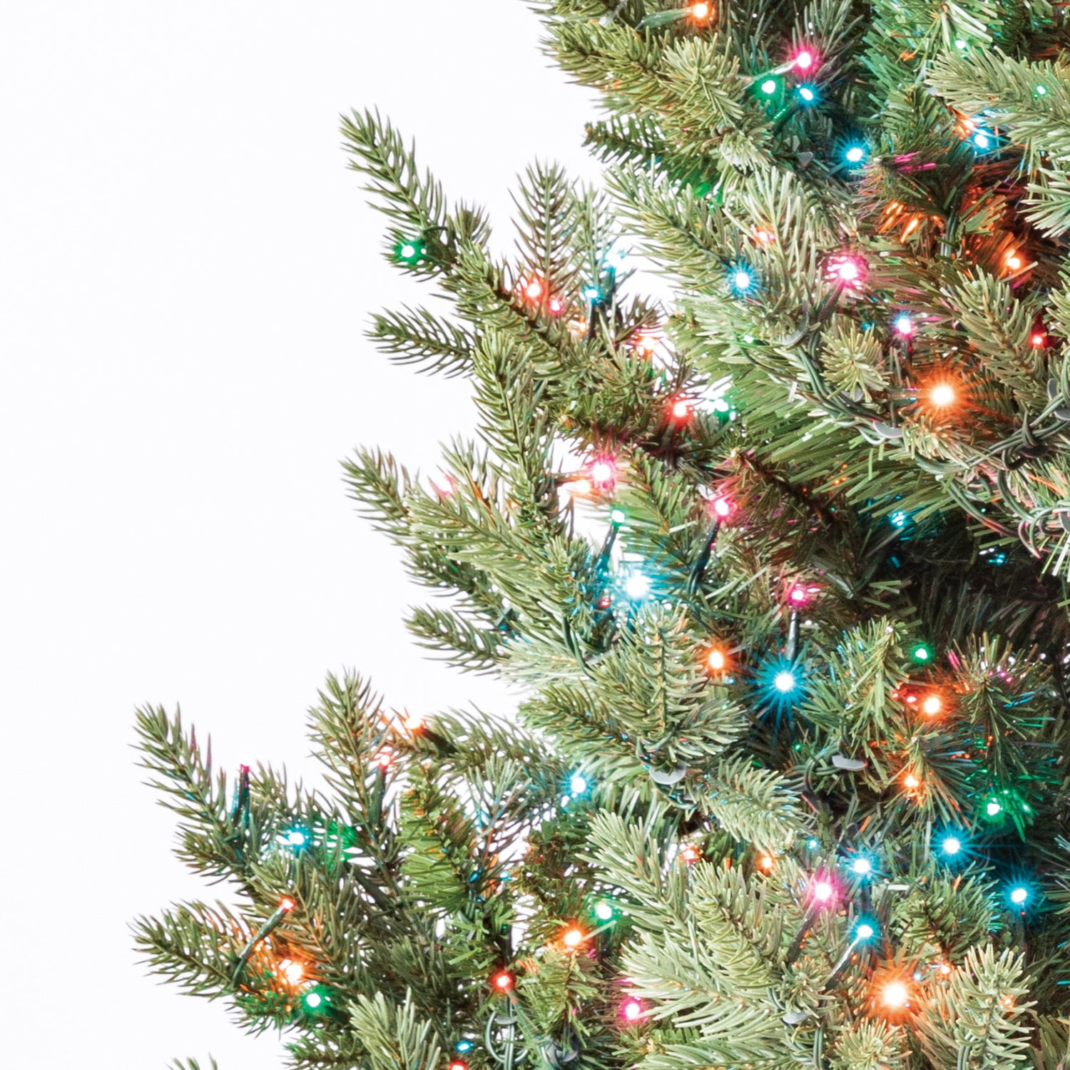 7.5' Pre-Lit Grand Spruce Green Artificial Christmas Tree with 2250 LumaDazzle Color-Changing Twinkle LED Lights, by My Texas House