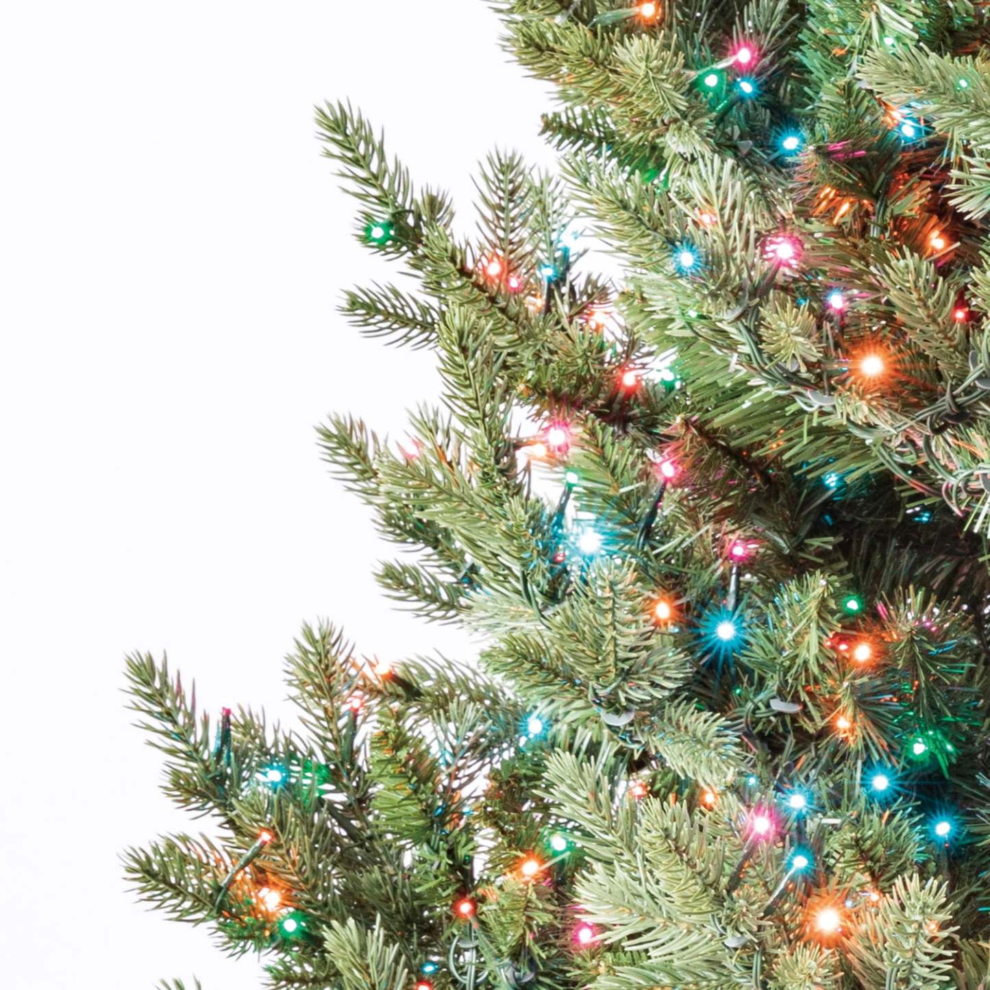 7.5' Pre-Lit Grand Spruce Green Artificial Christmas Tree with 2250 LumaDazzle Color-Changing Twinkle LED Lights, by My Texas House