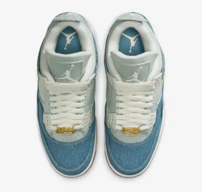 Nike Air Jordan 4 Retro Tex Shoes "Denim" Sail Gum IB6716-100 Multi Sizes NEW