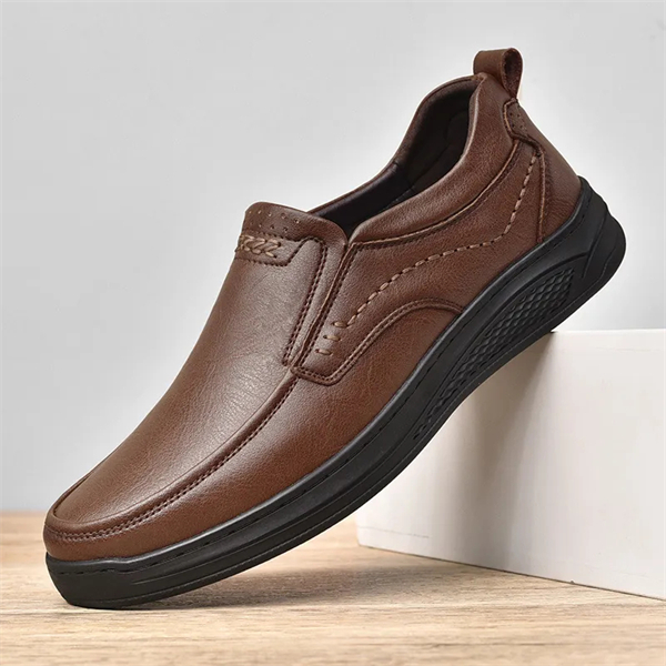 Genuine leather non-slip men's casual loafers