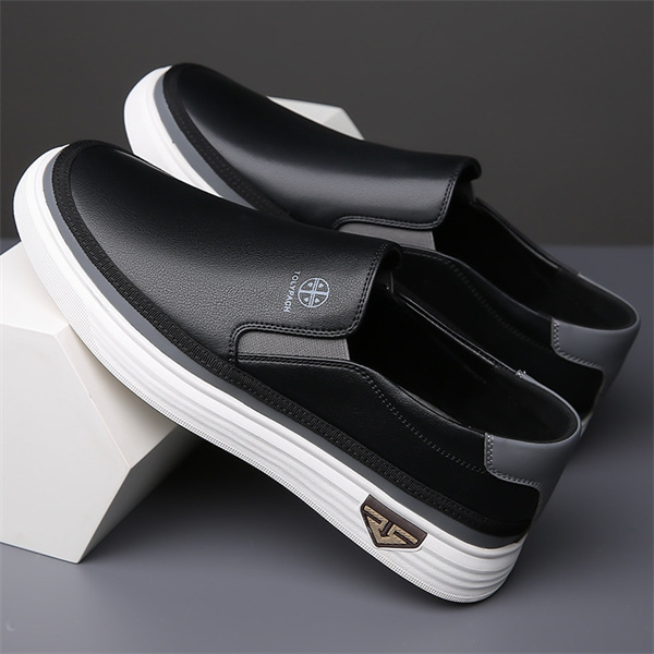 Men's genuine leather soft sole non-slip lightweight casual loafers
