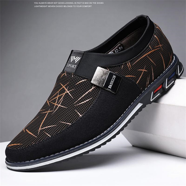 Genuine leather large size low top flat casual shoes for men