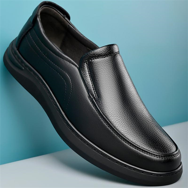 Genuine Leather Slip-On Men’s Casual Shoes (Large Sizes, Anti-Slip)