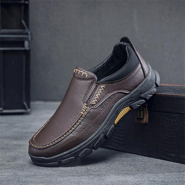 Genuine leather plus-size business casual men's shoes for middle-aged and elderly men