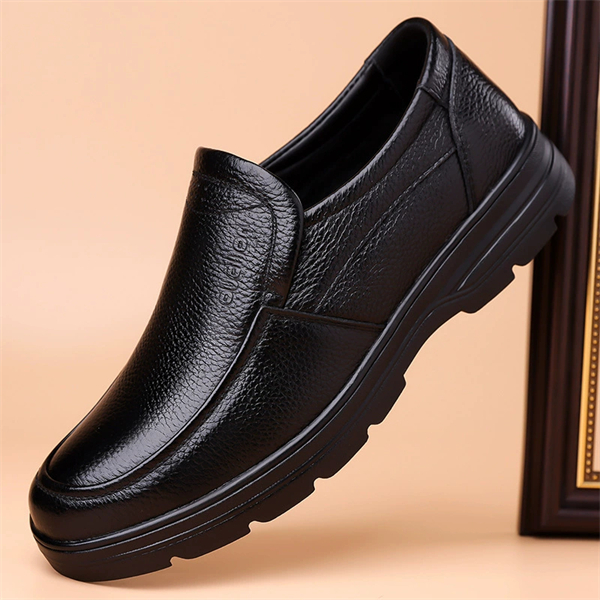 Genuine leather business casual spring and summer men's shoes for middle-aged and elderly men