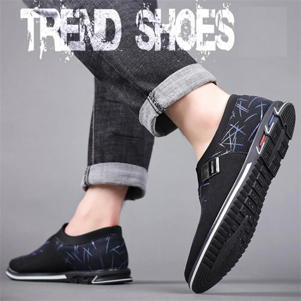 Genuine leather large size low top flat casual shoes for men