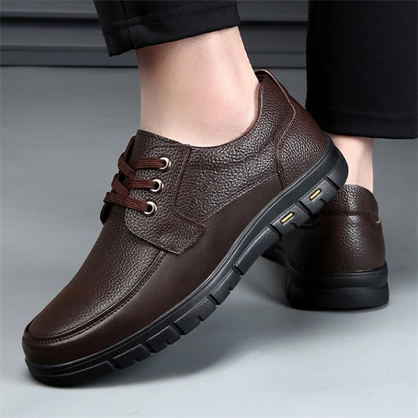 Genuine leather soft-soled plus-size fashionable casual men's loafers