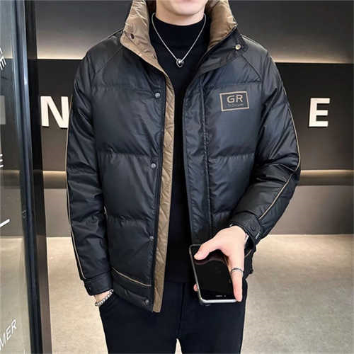 New stylish solid color casual men's thickened premium down jacket