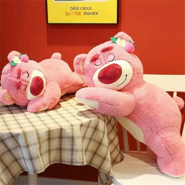 Cute Pink Plush Bear Pillow