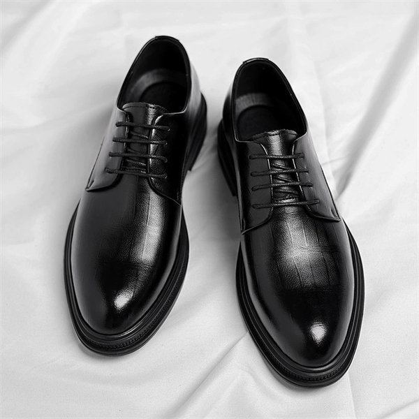 Genuine leather plus size business formal men's shoes