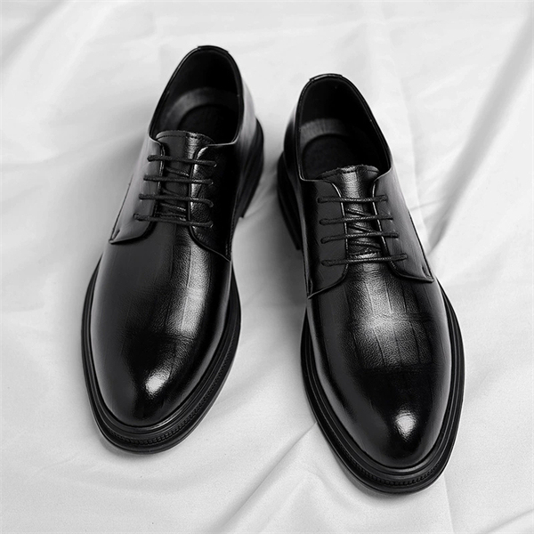 Genuine leather plus size business formal men's shoes