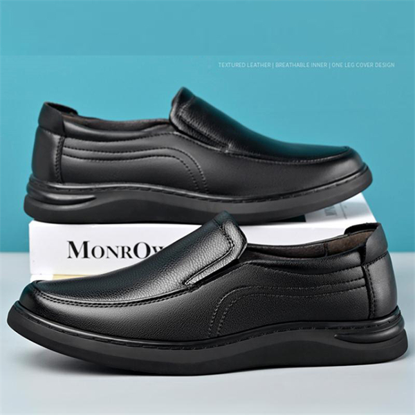 Genuine Leather Slip-On Men’s Casual Shoes (Large Sizes, Anti-Slip)
