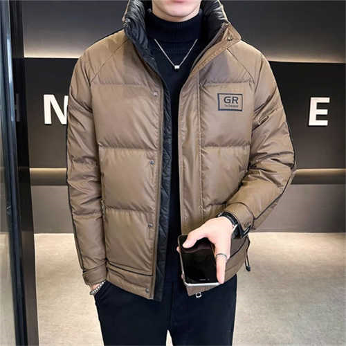New stylish solid color casual men's thickened premium down jacket