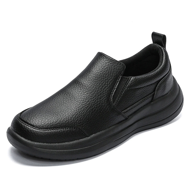 Genuine leather plus size non-slip waterproof slip-on casual shoes for men