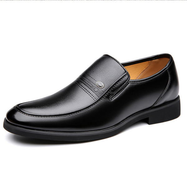 Genuine leather large size formal business slip-on men's loafers