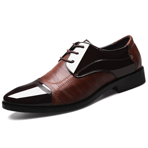 Genuine leather business formal slip-on men's plus size leather shoes