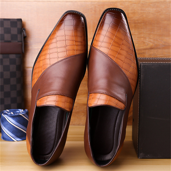 New Genuine Leather Men's Business Formal Shoes (Plus Size)
