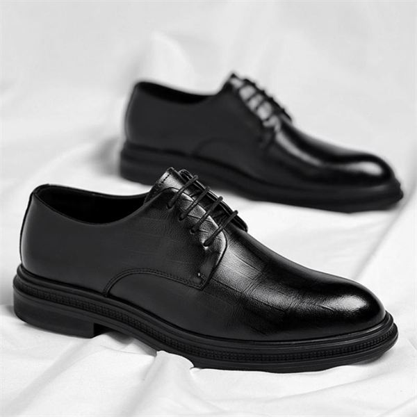 Genuine leather plus size business formal men's shoes