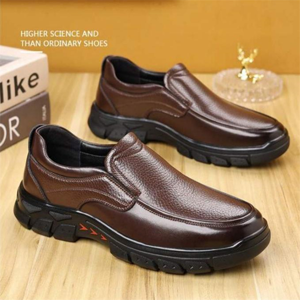 Genuine leather soft-soled non-slip new casual men's shoes for middle-aged and elderly men