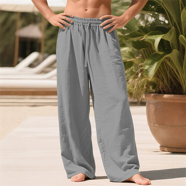 Linen Men's Sports Casual Pants