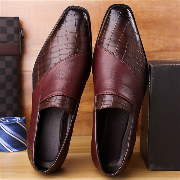 New Genuine Leather Men's Business Formal Shoes (Plus Size)