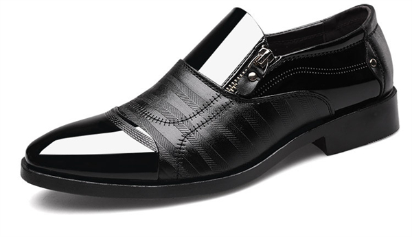 Genuine leather business formal slip-on men's plus size leather shoes