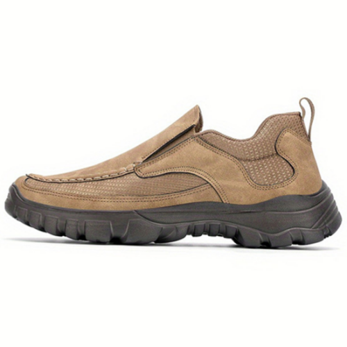 Genuine leather comfortable non-slip slip-on men's casual shoes