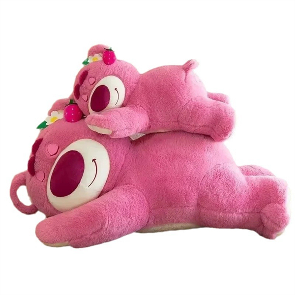 Cute Pink Plush Bear Pillow