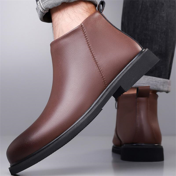 Genuine Leather Plus Size New High-Top Men's Martin Boots