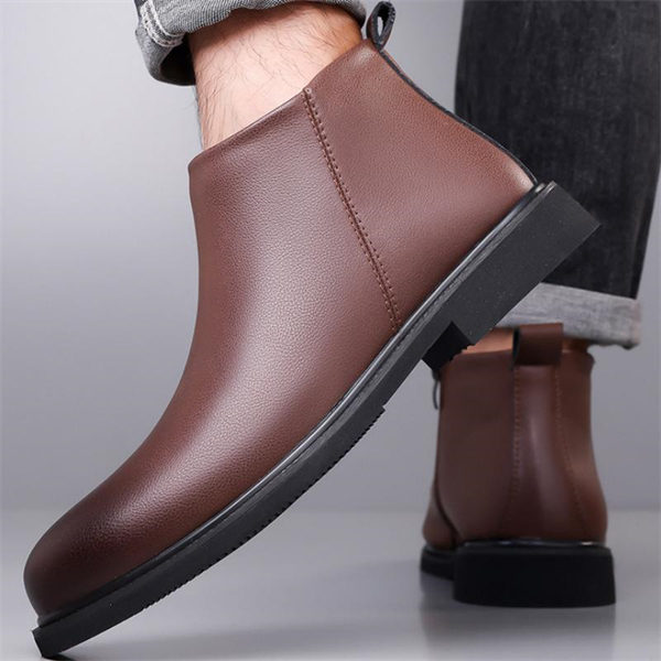 Genuine Leather Plus Size New High-Top Men's Martin Boots