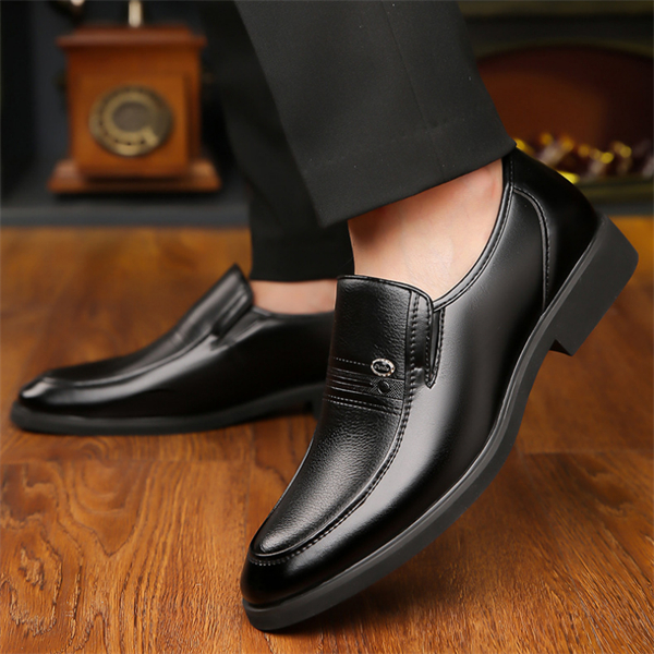 Genuine leather large size formal business slip-on men's loafers