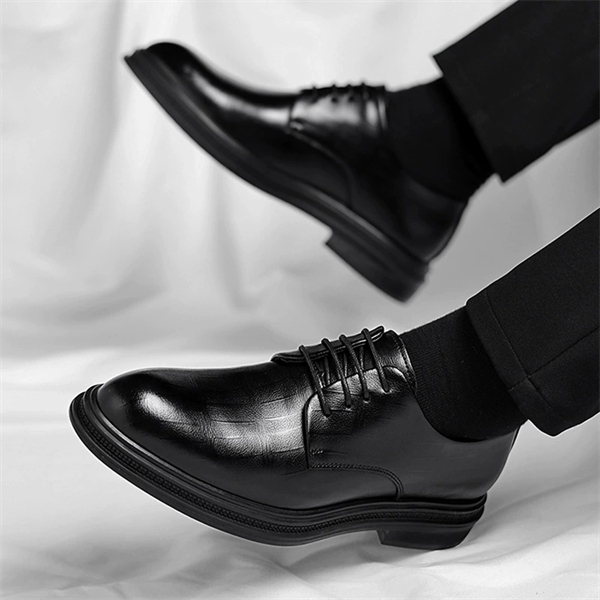 Genuine leather plus size business formal men's shoes