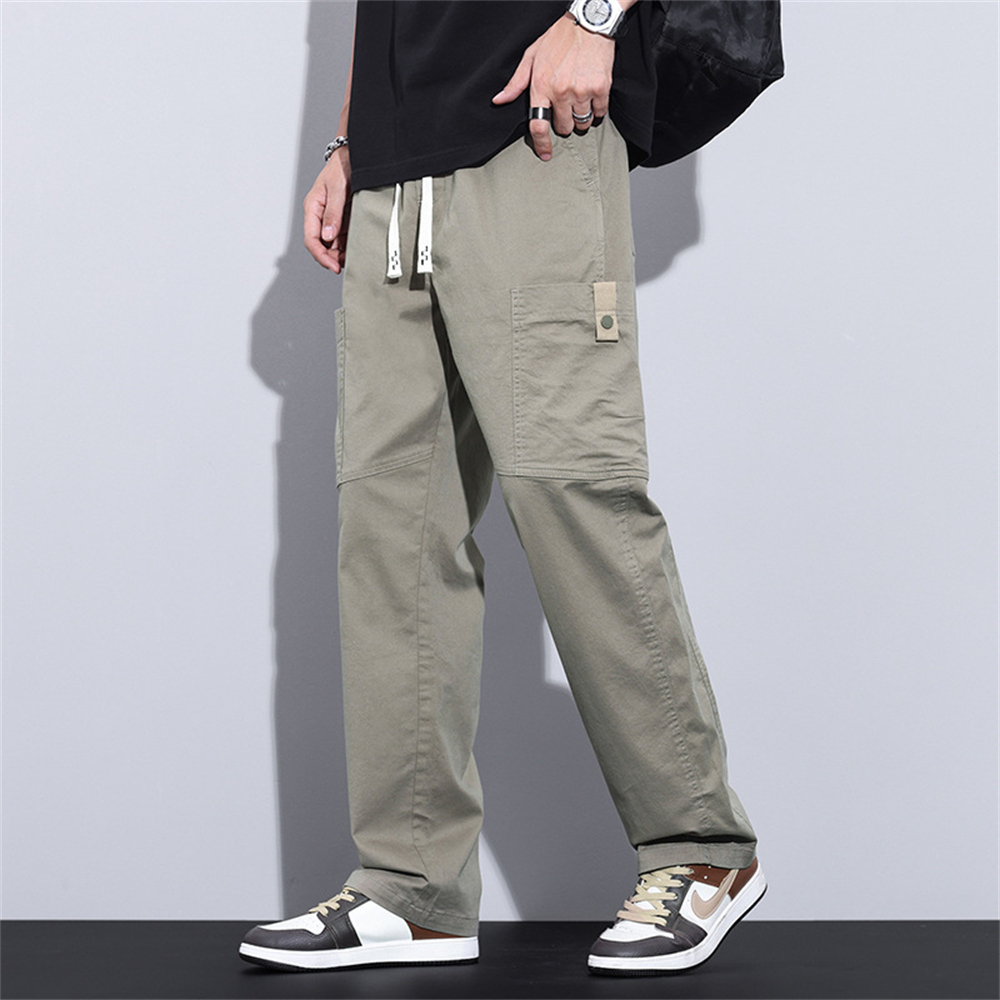 Cotton summer loose fit men's work pants