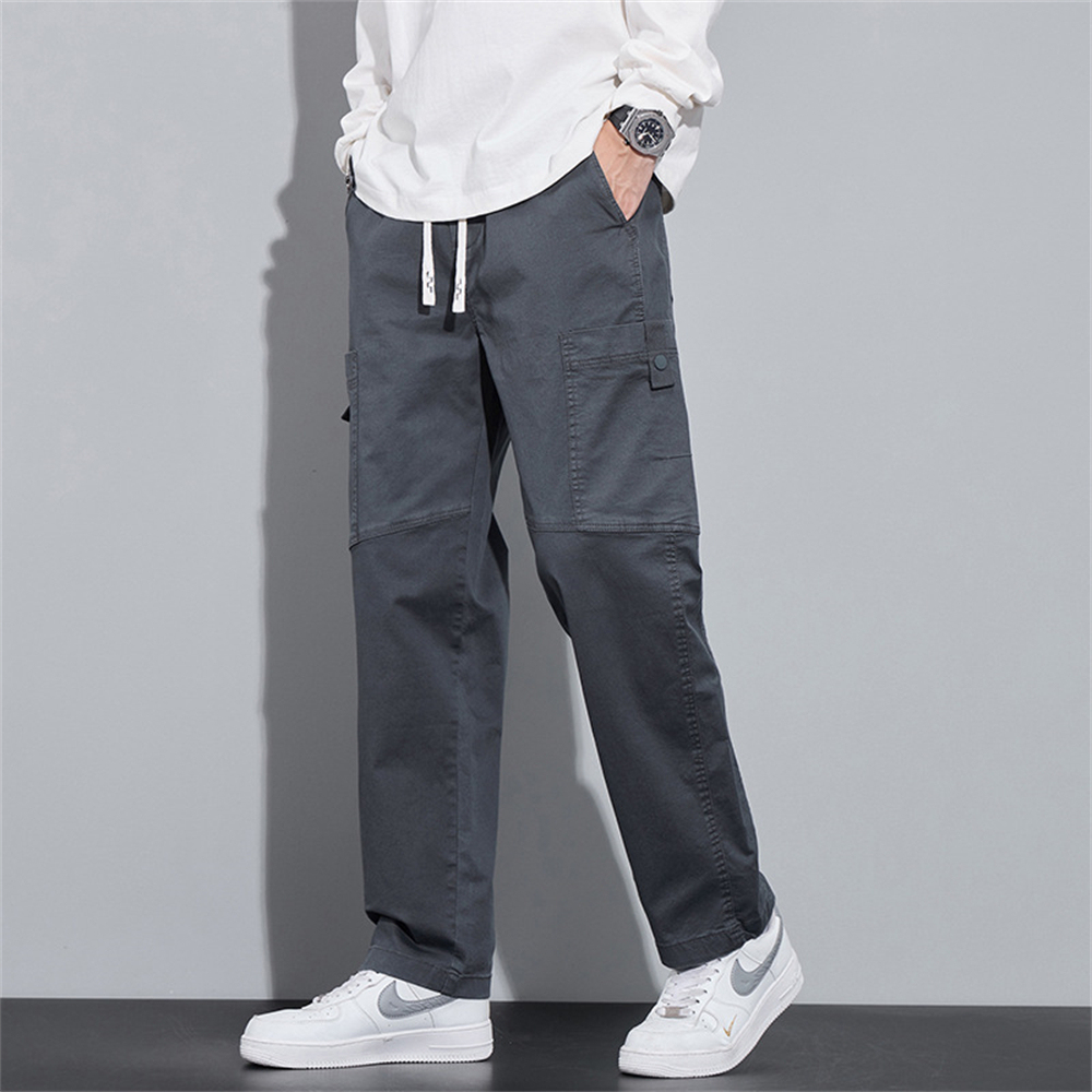 Cotton summer loose fit men's work pants