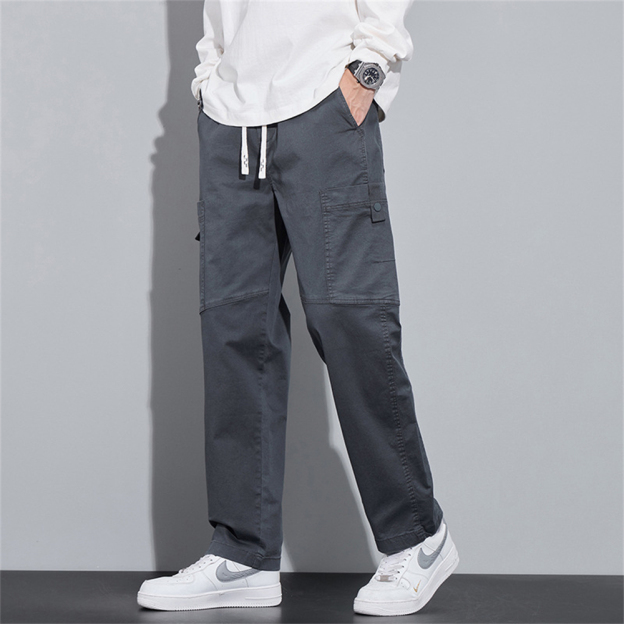 Cotton summer loose fit men's work pants