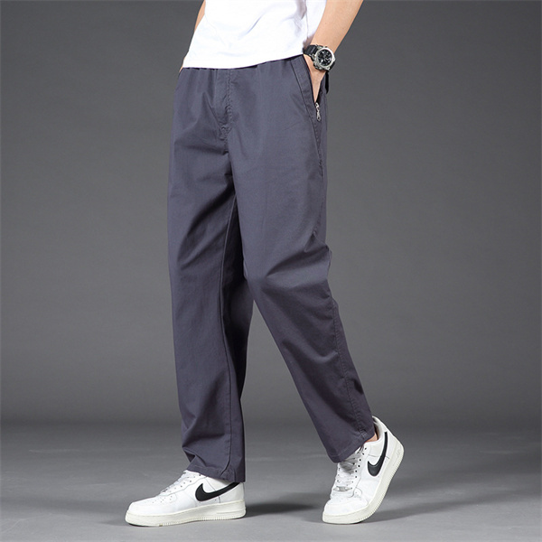 Cotton casual loose thin workwear men's pants