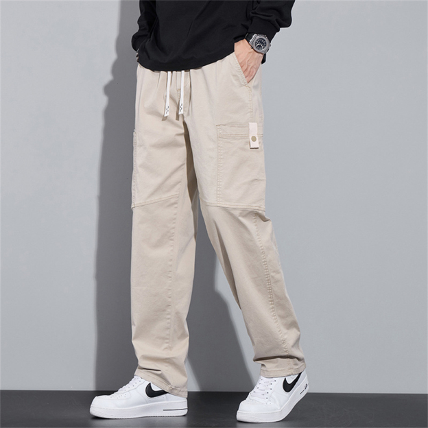 Cotton summer loose fit men's work pants