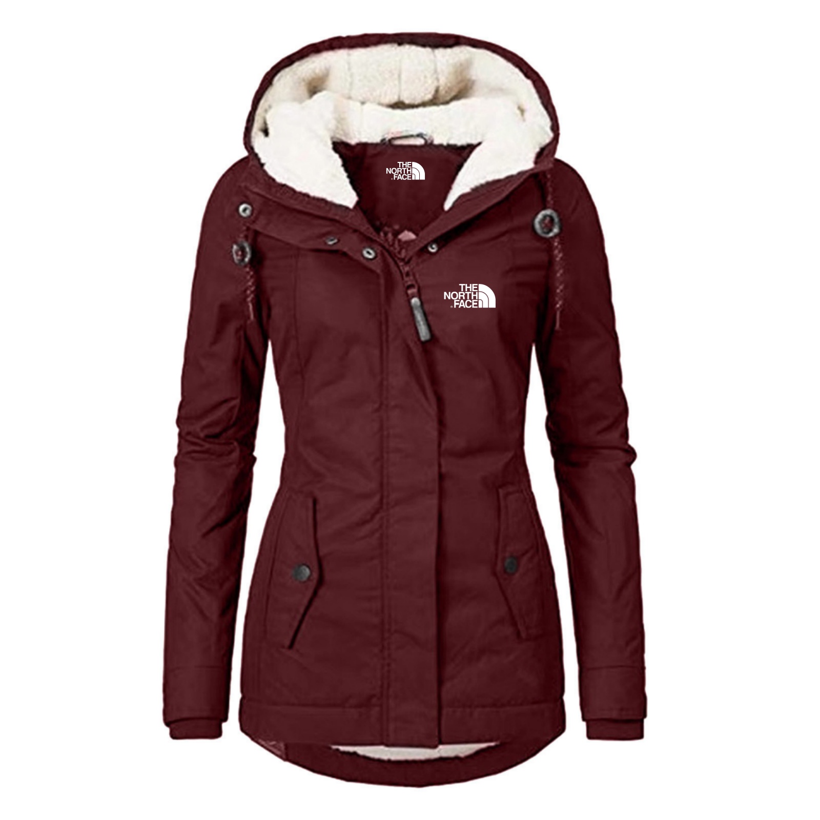 Parka foderato in pelliccia sintetica da donna – The Nthtorth Face 2025