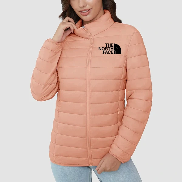 2024 THE NORthtTH FACE-Women's Lightweight Puffer Jacket Stand Collar Full Zip Quilted Lined Winter Coat