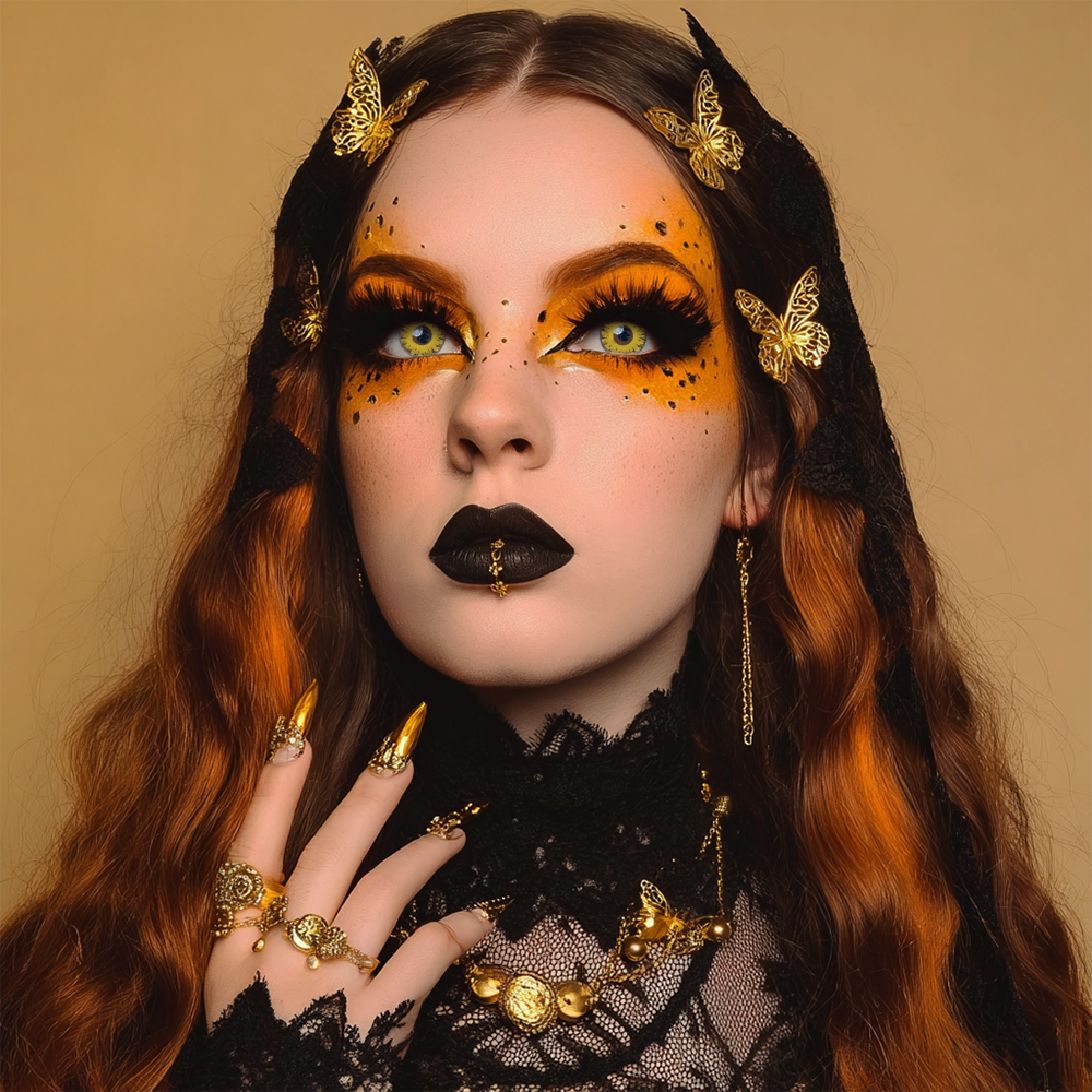 Huneyes Honey Encircle half-a-year contact lenses for natural and bright eyes.