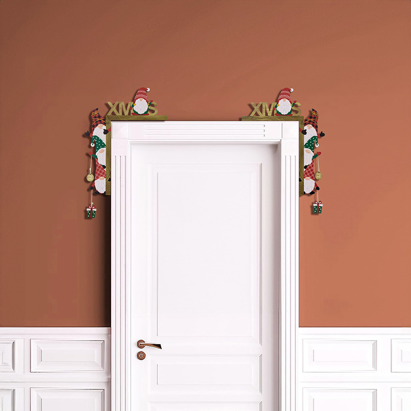Dwarf Christmas festival creative Christmas door frame pendant