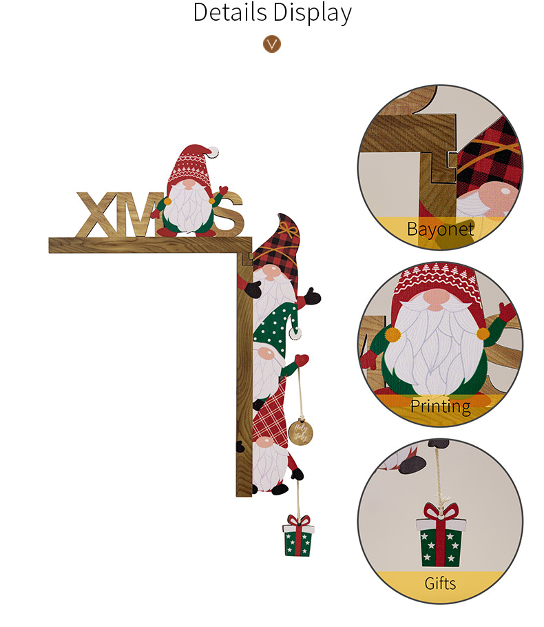 Dwarf Christmas door frame decoration