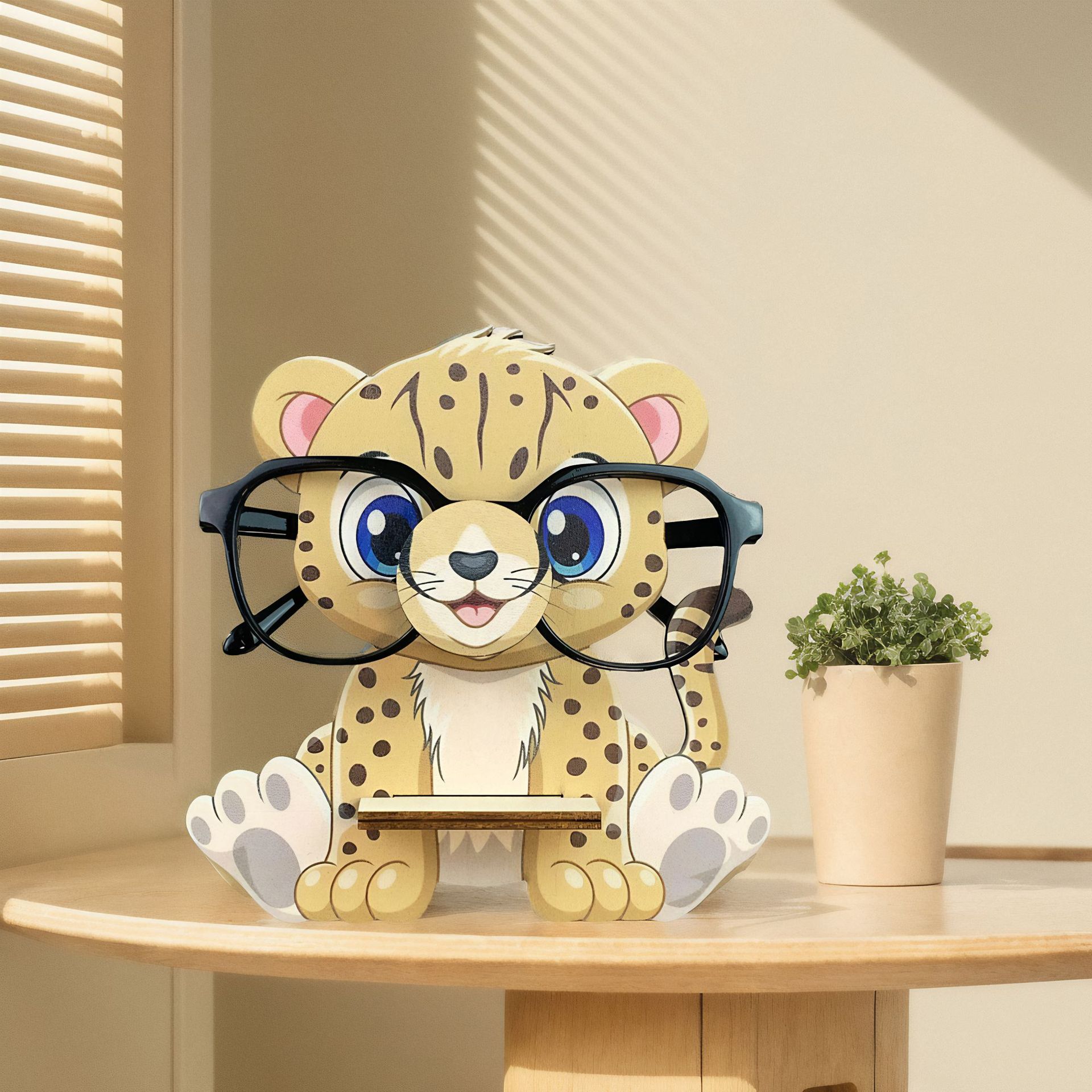 Wooden Animal Eyeglasses Frame