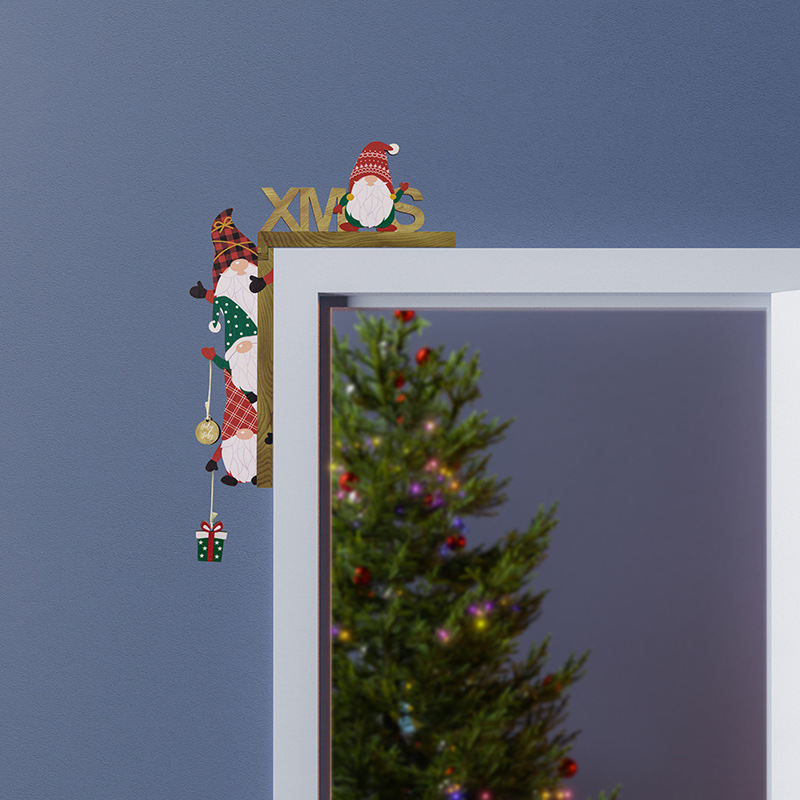 Dwarf Christmas festival creative Christmas door frame pendant