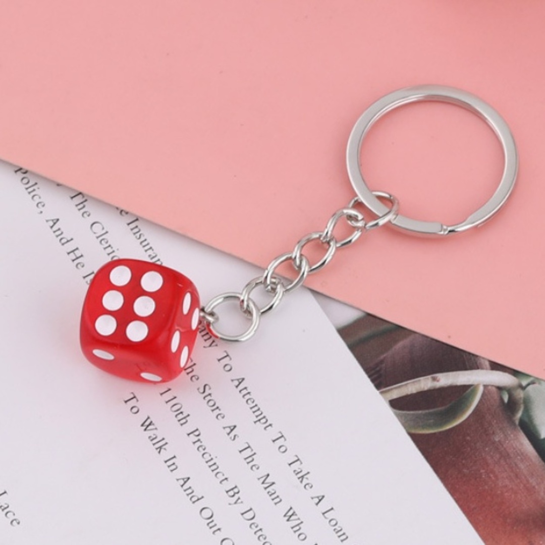 🎲🎲Handmade Dice Keychain