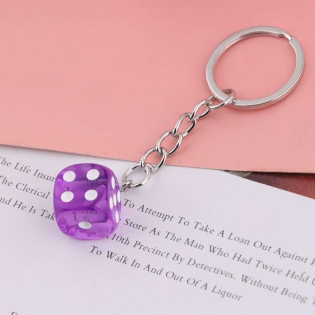 🎲🎲Handmade Dice Keychain