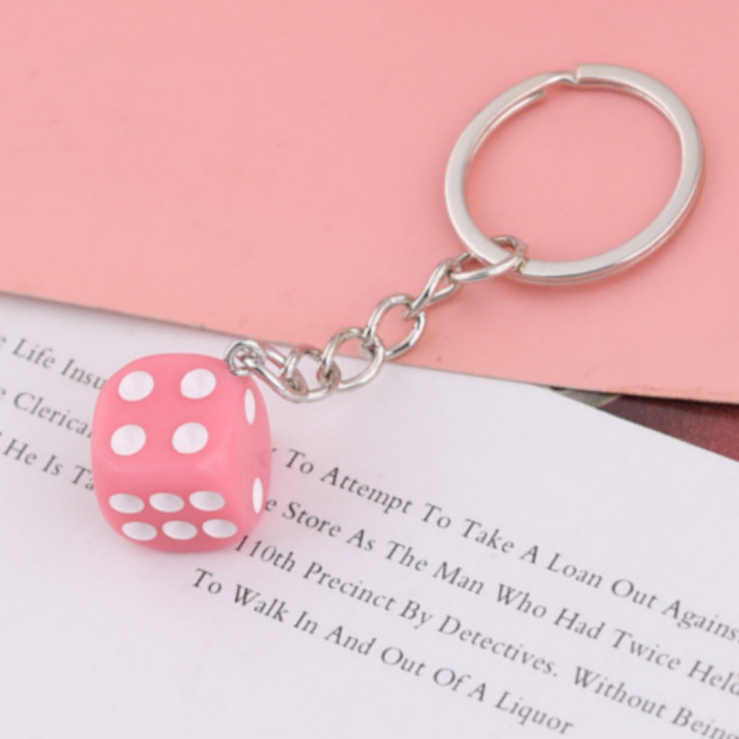 🎲🎲Handmade Dice Keychain